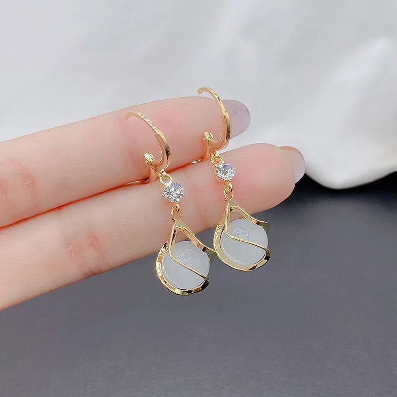 Earrings Shining New Creative Fashion Simple Party Commemorative Gift for Family and Friends Jewelry Versatile Exquisite