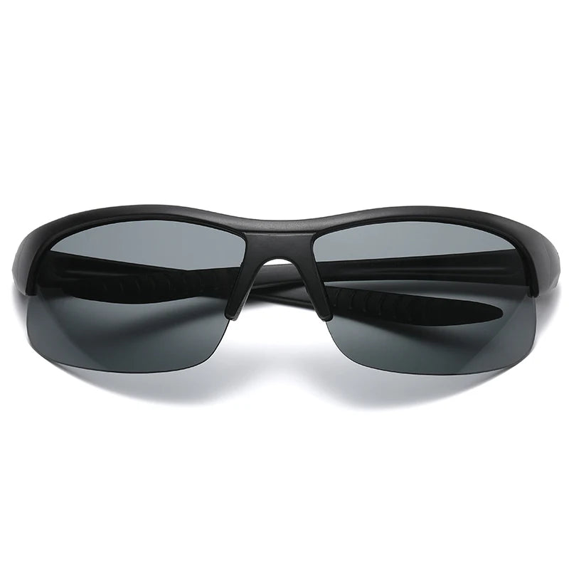 3045 Unisex Retro Sunglasses with Coffee Metal Square Frame Korean Style UV400 Polarized Sun Protection for Driving Pilot Style