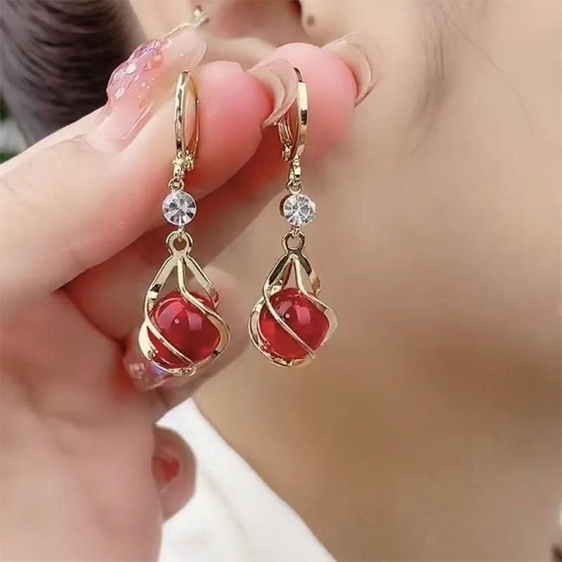 Earrings Shining New Creative Fashion Simple Party Commemorative Gift for Family and Friends Jewelry Versatile Exquisite