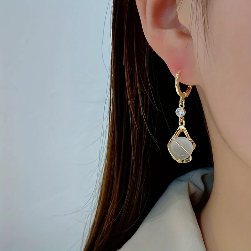 Earrings Shining New Creative Fashion Simple Party Commemorative Gift for Family and Friends Jewelry Versatile Exquisite