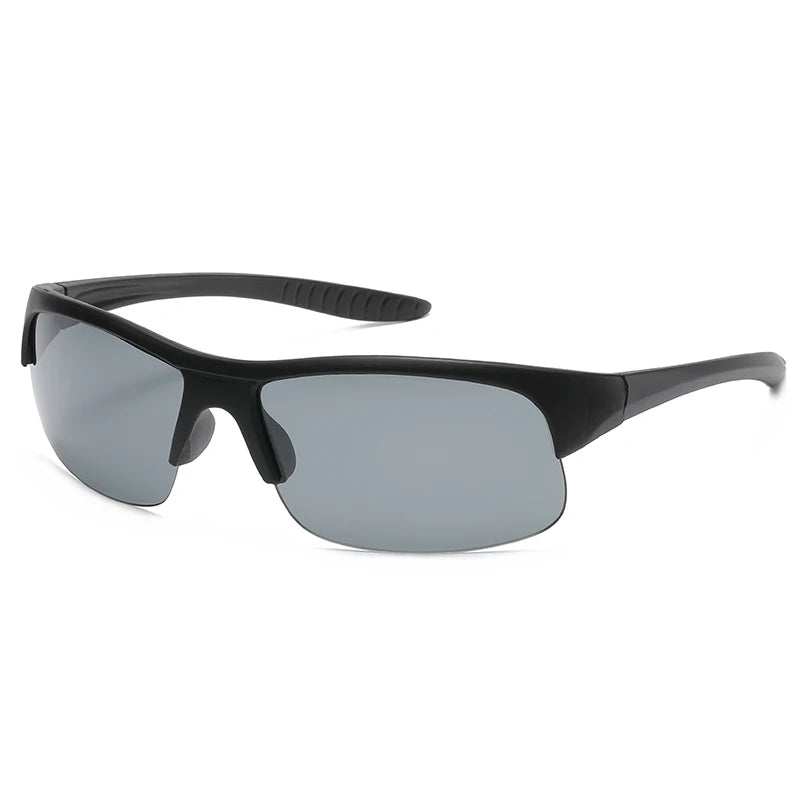 3045 Unisex Retro Sunglasses with Coffee Metal Square Frame Korean Style UV400 Polarized Sun Protection for Driving Pilot Style