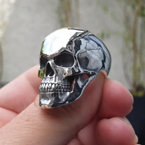 Ghostly Skull Biker Rings