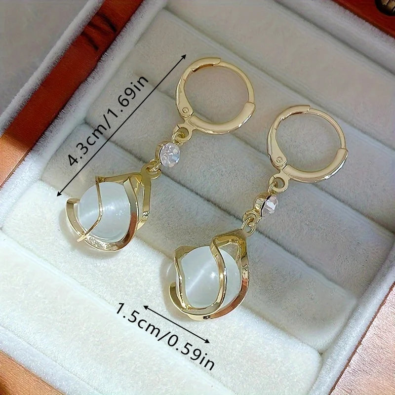 Earrings Shining New Creative Fashion Simple Party Commemorative Gift for Family and Friends Jewelry Versatile Exquisite