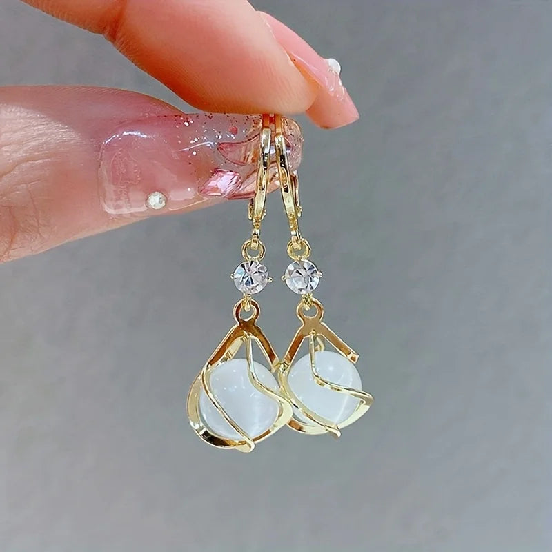 Earrings Shining New Creative Fashion Simple Party Commemorative Gift for Family and Friends Jewelry Versatile Exquisite