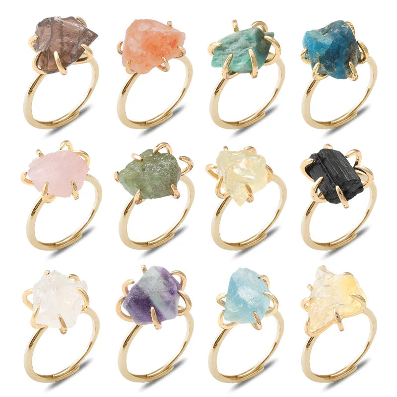 Gleaming Gemstone Open Ring