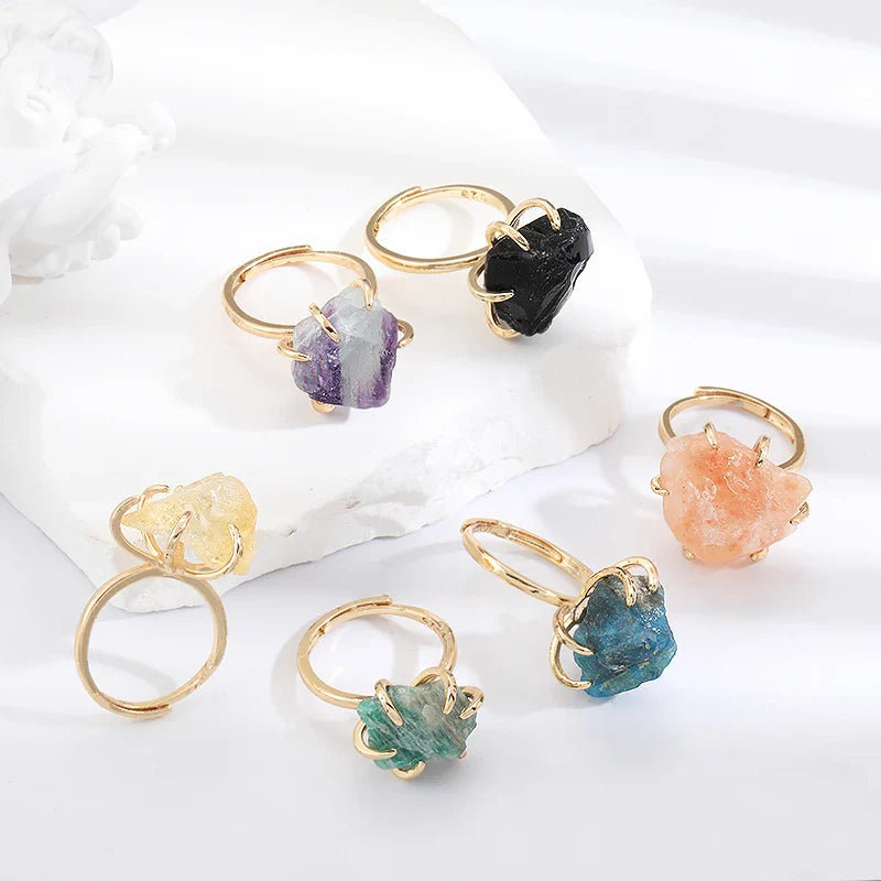Gleaming Gemstone Open Ring