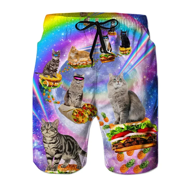 3D Anime Summer New Patrick Star Board Shorts Trunks Quick Dry Beach Swiming Shorts Women Men Hip Hop Short Pants Beach Clothes