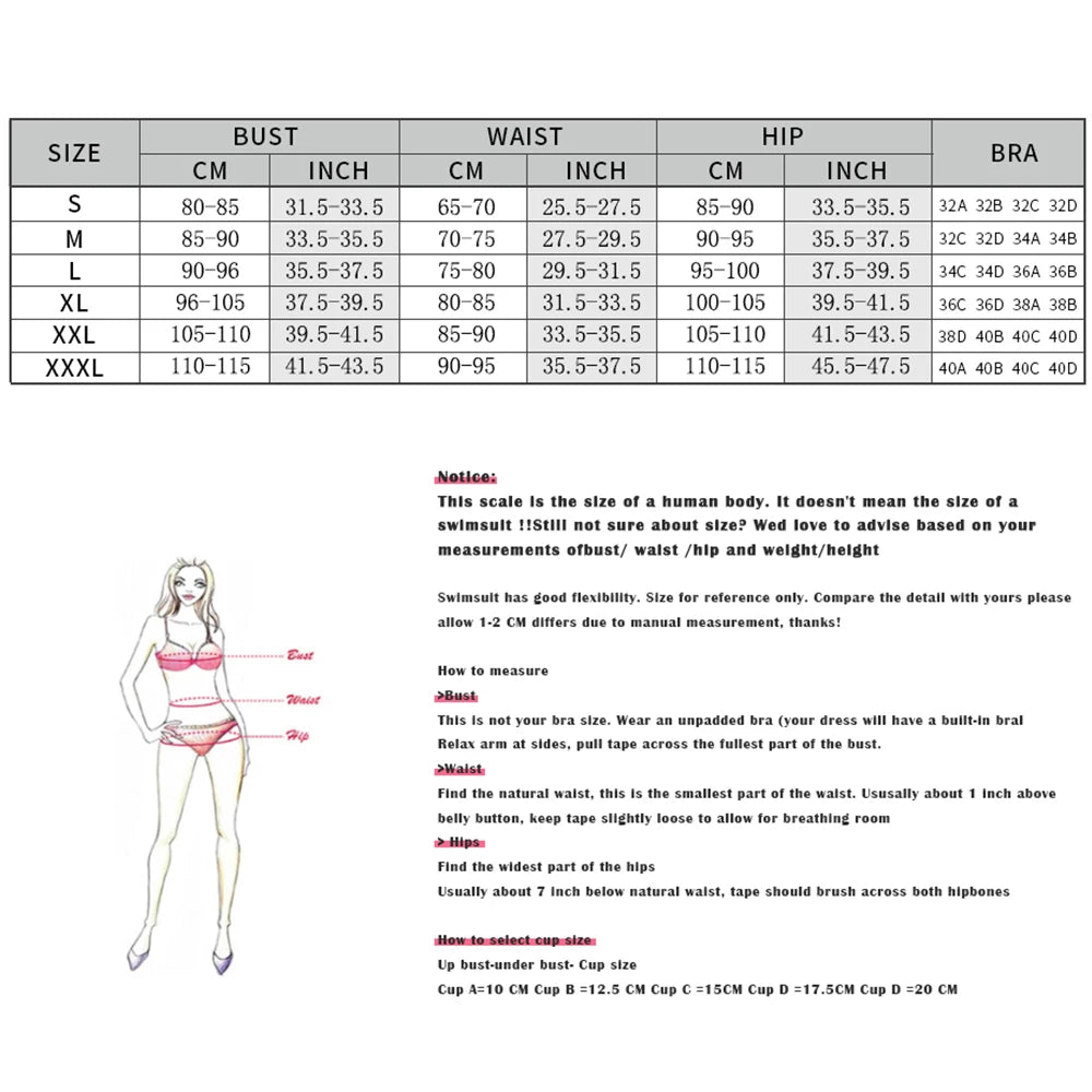 Bandeau 3Pcs Bikini Set Sexy Women Swimsuit with Sraong  Micro Bikinis Female Push Up Swimwear Bathing Suits Beachwear Biquini