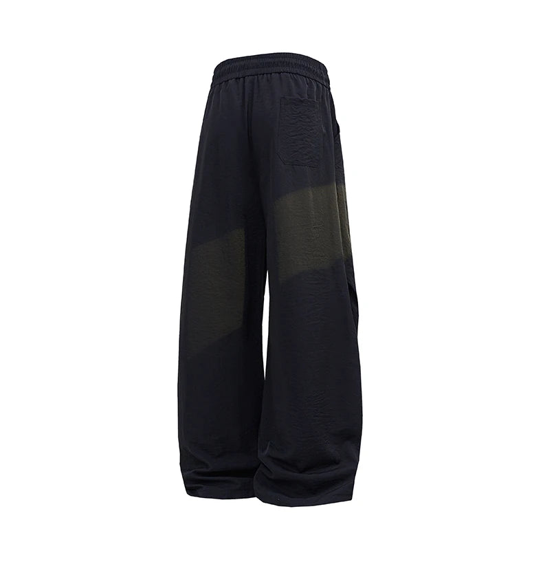 Men's Star Embroidered Parachute Pants Unisex Y2K Hip Hop Baggy Cargo Pants