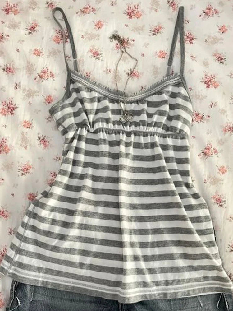 Retro Stripe Crop Top