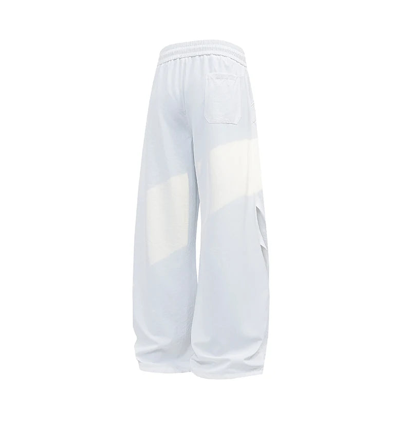 Men's Star Embroidered Parachute Pants Unisex Y2K Hip Hop Baggy Cargo Pants