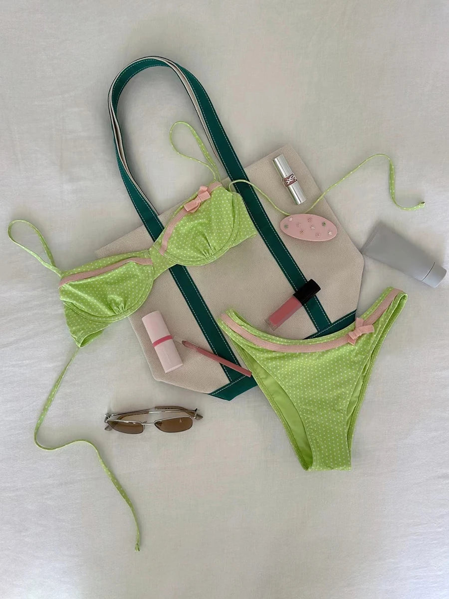 Sexy Micro Push Up Bikinis 2026 Women Swimsuit Female Swimwear Dot Bikini Set Brazilian Beachwear Bathing Suit Biquini