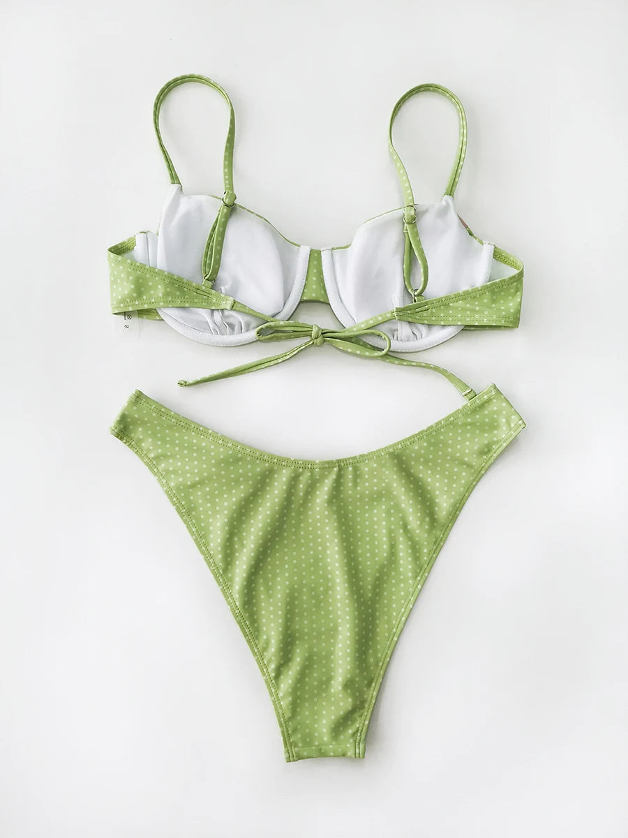 Sexy Micro Push Up Bikinis 2026 Women Swimsuit Female Swimwear Dot Bikini Set Brazilian Beachwear Bathing Suit Biquini